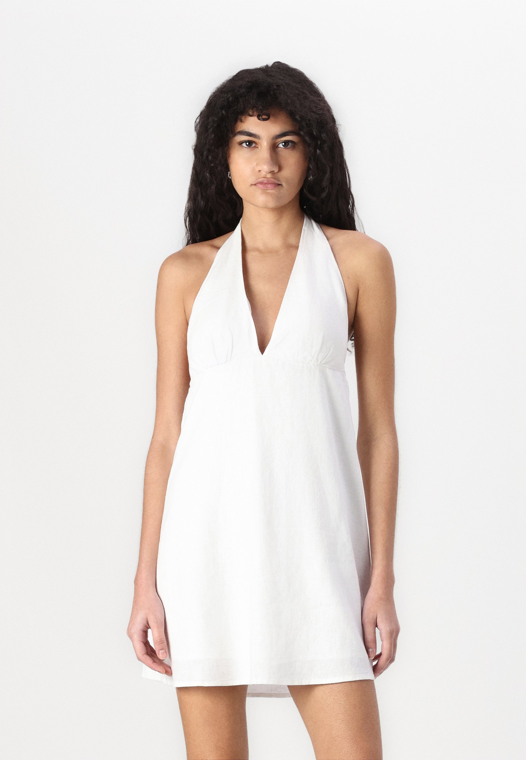 halter cowl neck mini dress Addison Black Plunging Cowl Neck Mini Dress