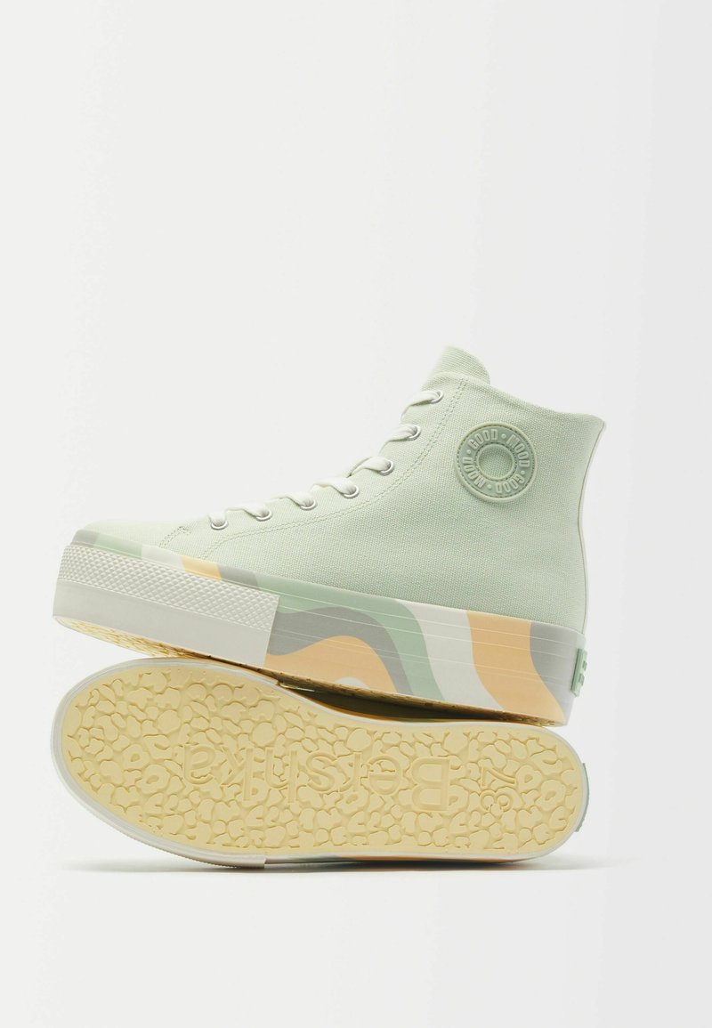 Damen Sneaker low | Bershka Sneaker high green/grün - PO82919 Damen Sneaker low | Bershka Sneaker high green/grün - PO82919
