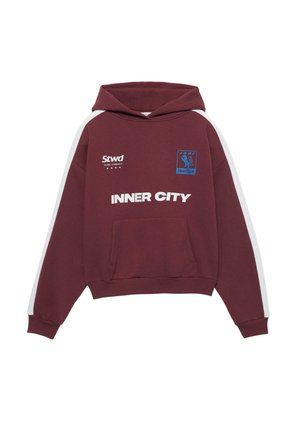 STWD INNER CITY  - Felpa con cappuccio - dark red
