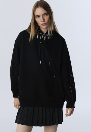 WITH PRINT - Hoodie - black