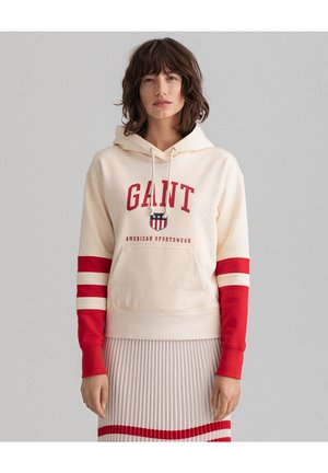 RETRO SHIELD HOODIE - Hoodie - linen