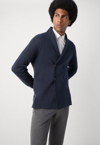 Lindbergh SHAWL COLLAR CARDIGAN - Kardiganas - navy