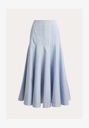Polo Ralph Lauren, STRIPED COTTON A-LINE SKIRT - A-snit nederdel - light blue