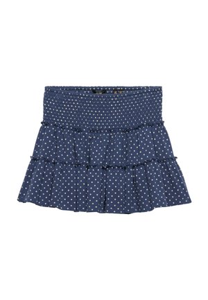 Superdry & Co, SUPERDRY TIERED JERSEY MINI SKIRT.. - A-snit nederdel - polka dot mariner navy
