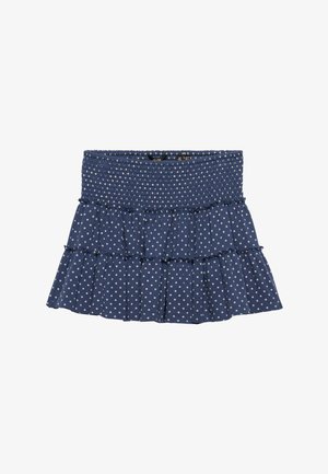 Superdry & Co, SUPERDRY TIERED JERSEY MINI SKIRT.. - A-snit nederdel - polka dot mariner navy