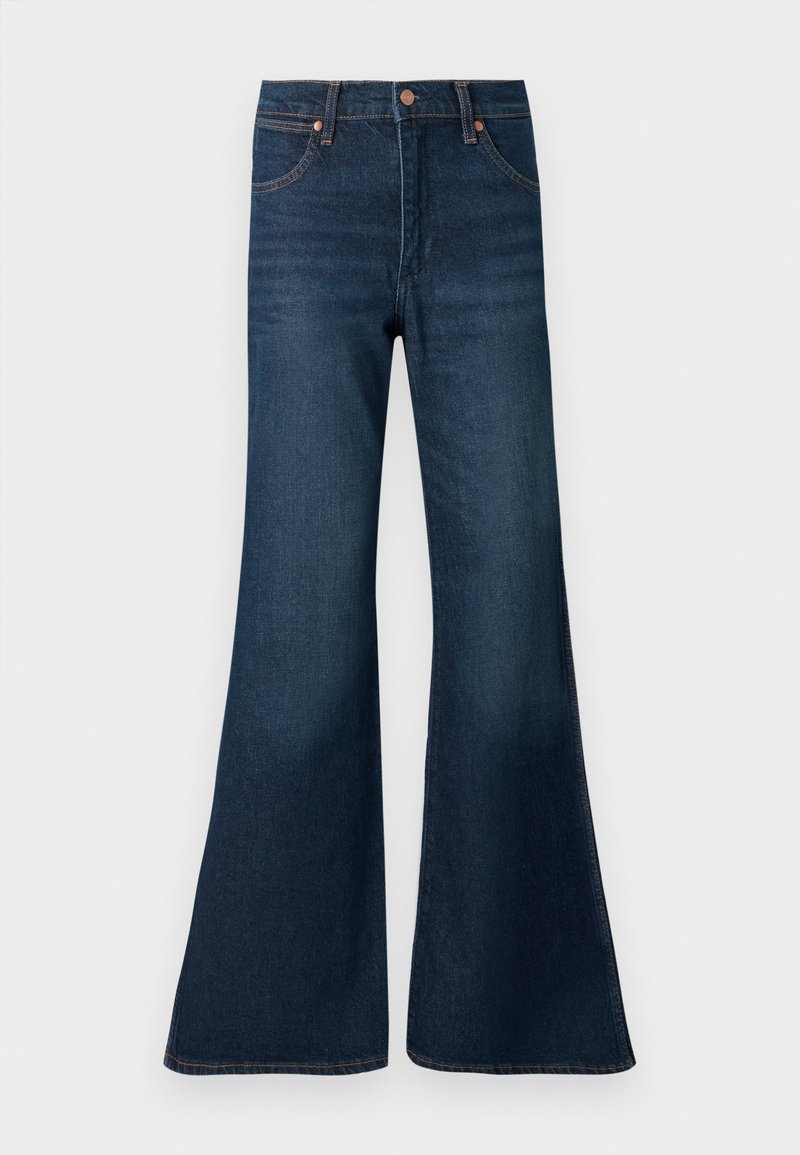 Wrangler Flared Jeans donkerblauw denim