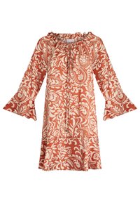 PRINTED TWILL - Freizeitkleid - orange beige