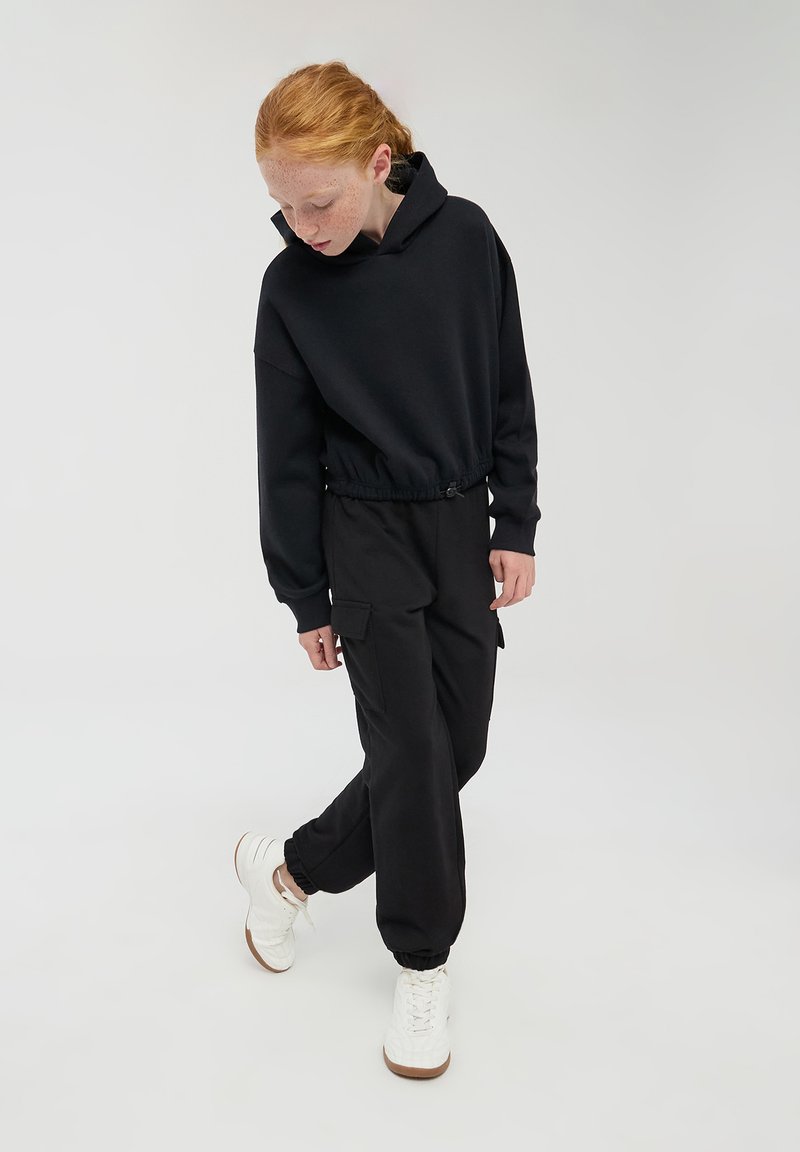 Terranova Felpa con cappuccio - nero