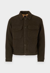 CROPPED DRESSY TRUCKER - Jas - grape leaf
