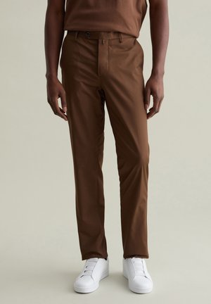 PIOMBO Pantaloni - tobacco brown