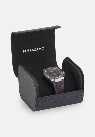 FERRAGAMO EDGE - Chronograph watch - black/red