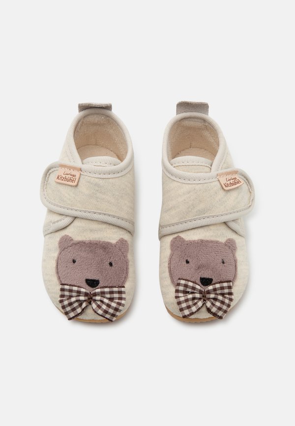 BENNI BÄR BABY KLETTVERSCHLUSS UNISEX - Slippers - natur