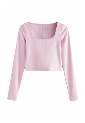 Tops ar garām piedurknēm - pink