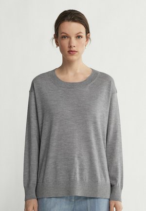 Falconeri ULTRAFINE ROUND-NECK - Striktrøje - Grey