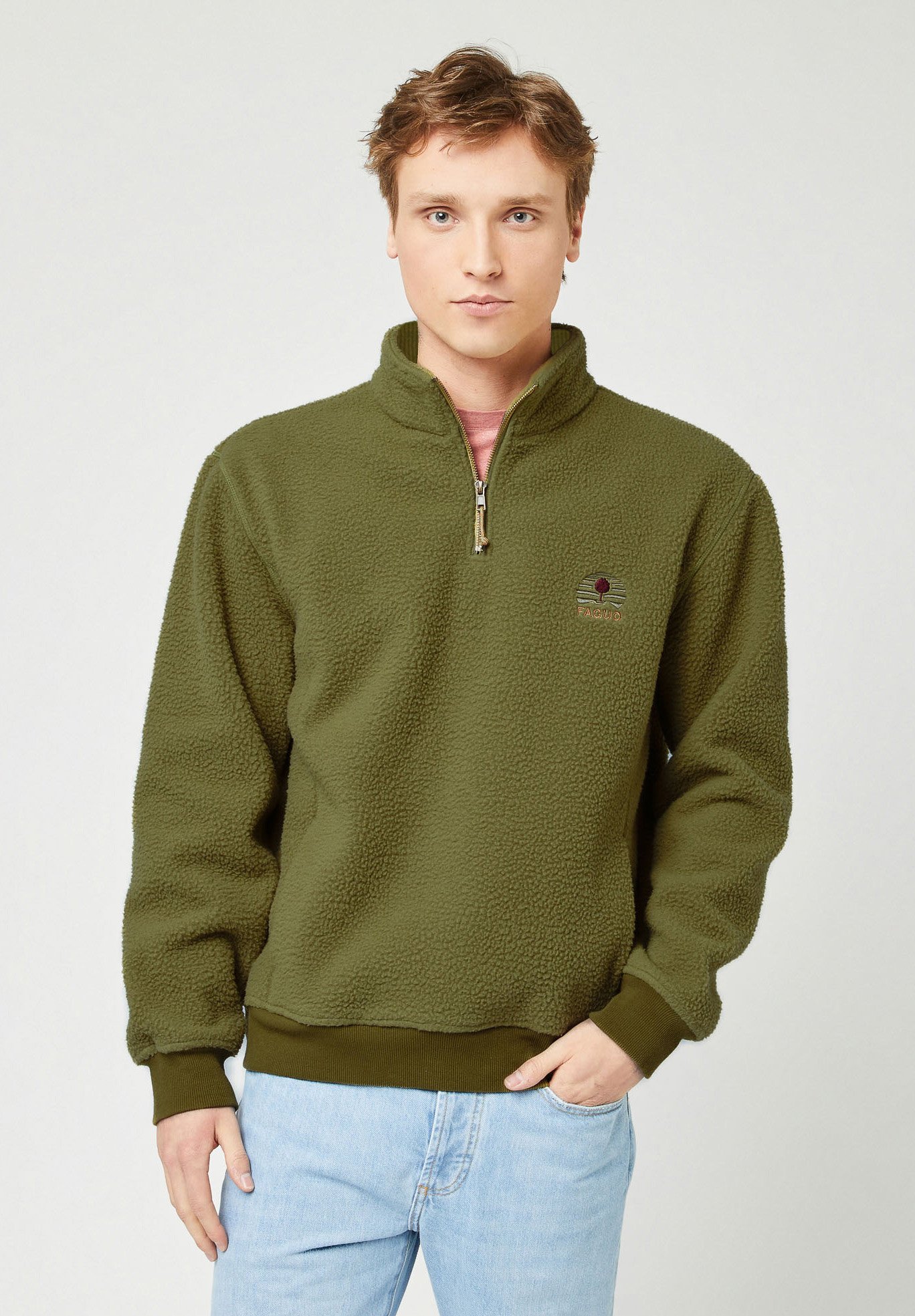 Faguo AUBIAC Sweat polaire vert
