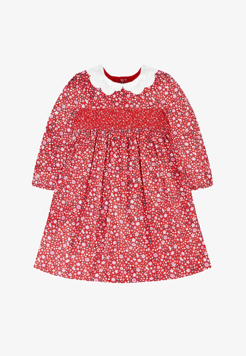 JoJo Maman Bébé BLOSSOM SMOCKED PARTY REGULAR FIT - Freizeitkleid - red