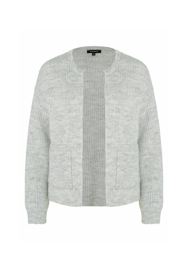 Strickjacke - grau meliert