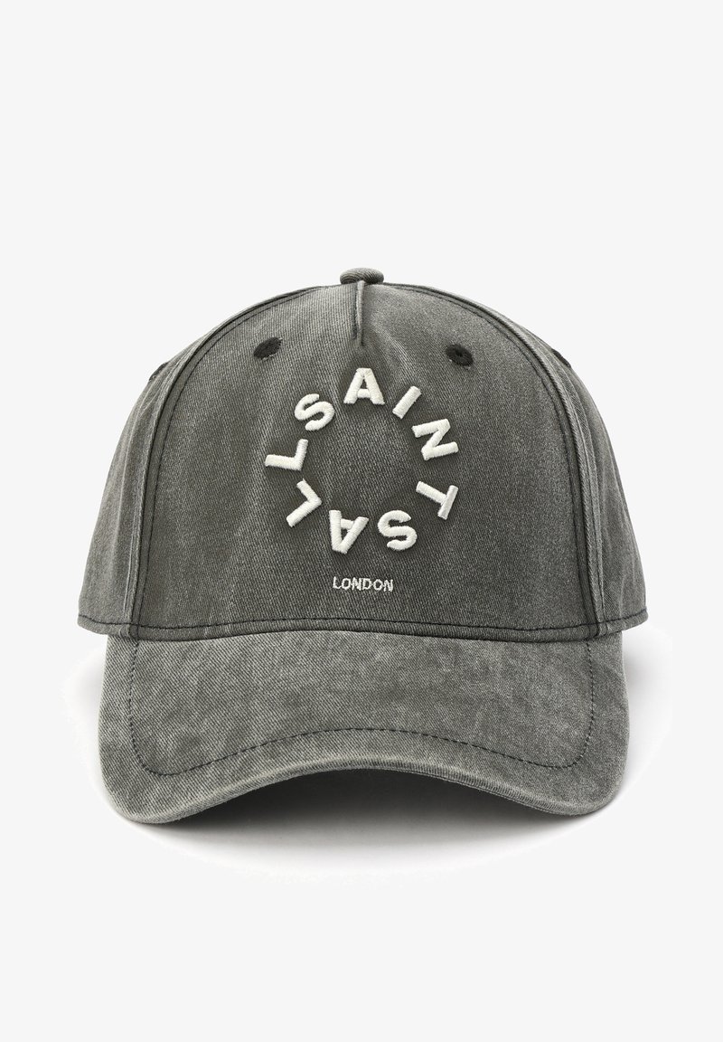 AllSaints DYED CIRCLE LOGO BASEBALL - Gorra - charcoal