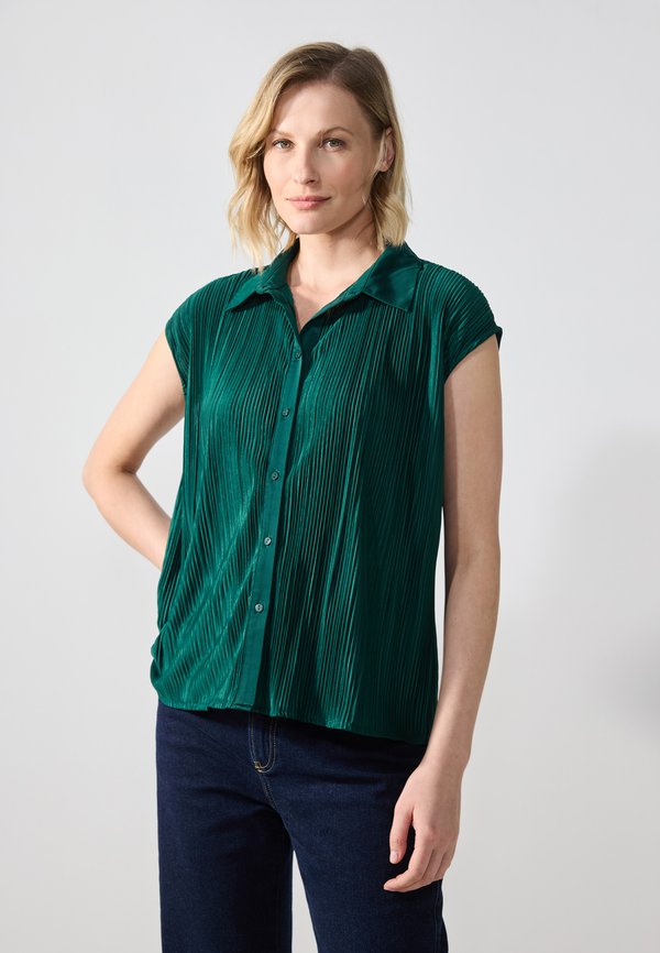 Button-down blouse - botanical garden