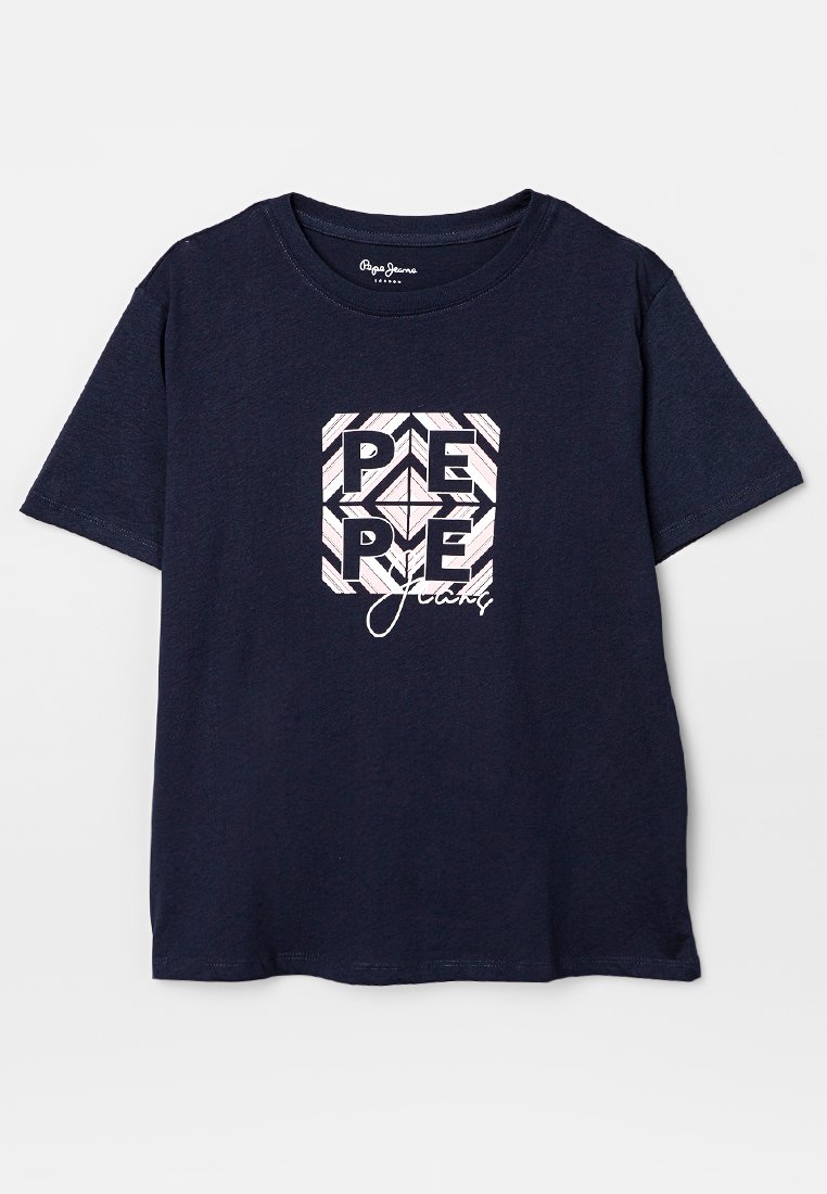 Pepe Jeans T-shirt print donkerblauw
