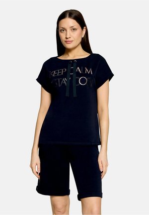 Betty Barclay BETTY BARCLAY MIT STRASS SWEATSHIRT - T-shirt imprimé - dunkelblau