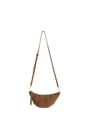 Lindex LINDEX CROSSBODY BAG IN SUEDE LINDEX - Skuldertasker - cognac