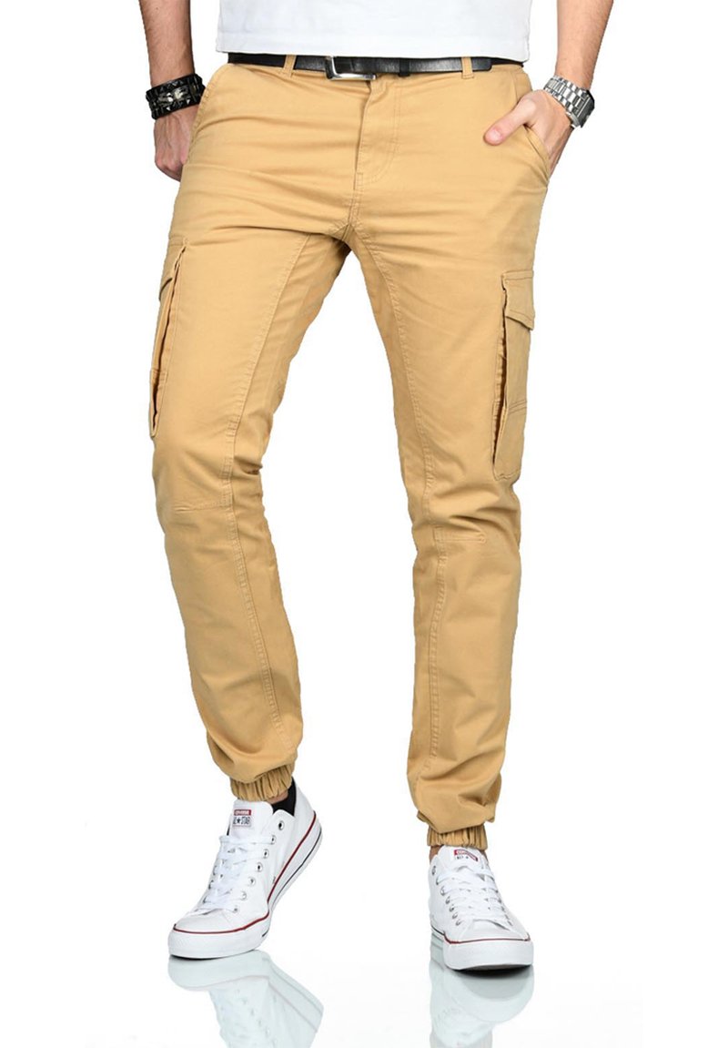 Herren Chinos | Alessandro Salvarini DESIGNER Cargohose beige - CE92588 Herren Chinos | Alessandro Salvarini DESIGNER Cargohose beige - CE92588
