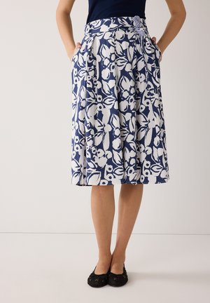 WEIT SCHWINGENDER BLUMEN - Jupe trapèze - twotone flower print