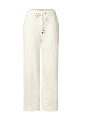 Street One, STRAIGHT LEG HOSE IM CASUAL FIT MIT TURN-UP - Pantalon classique - off white