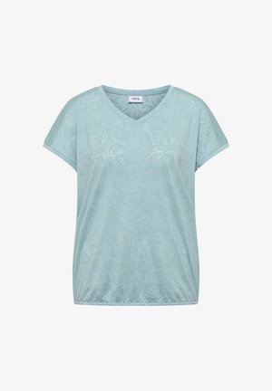 Cecil, T-SHIRT WITH MONOCHROME BURNOUT PATTERN - Camiseta estampada - crystal mint