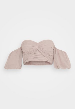 MY WAY RUCHED - Blusa - nougat