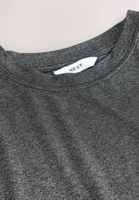 Next REGULAR FIT SHORT SLEEVE SPARKLE BOXY - Základné tričko - silver