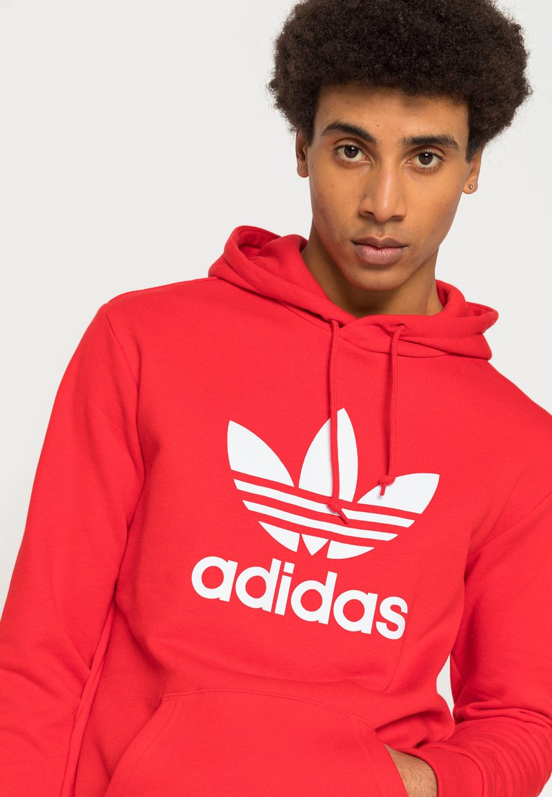adidas Originals TREFOIL - Sweat à capuche - red/rouge - ZALANDO.FR