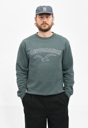 Cleptomanicx, SWEATSHIRT COLLEGE TYPE - Sweatshirt - urban gray