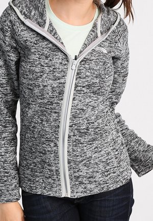 Fleecetakki - mottled dark grey