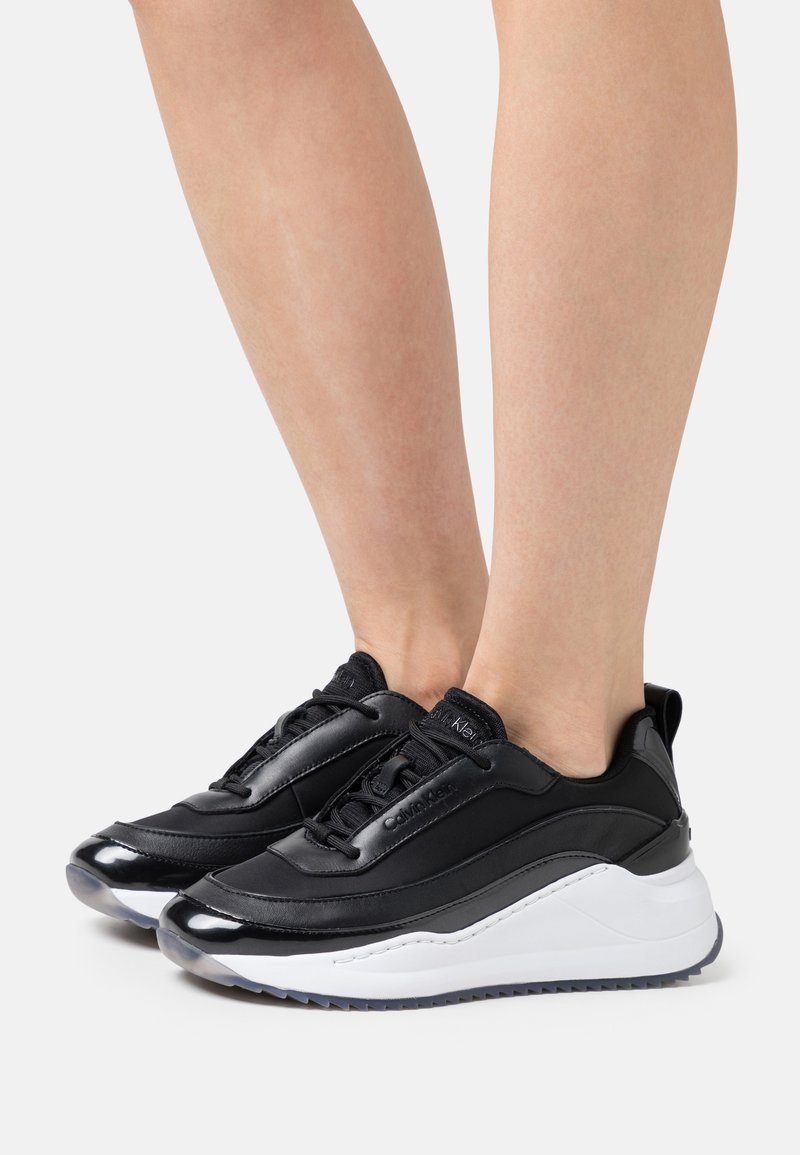 Calvin Klein CHUNKY INTERNAL LACE UP - Trainers - black - Zalando.ie