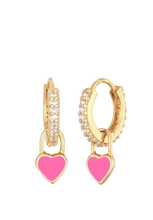 HEART HOOPS VALENTINE - Ohrringe - pink