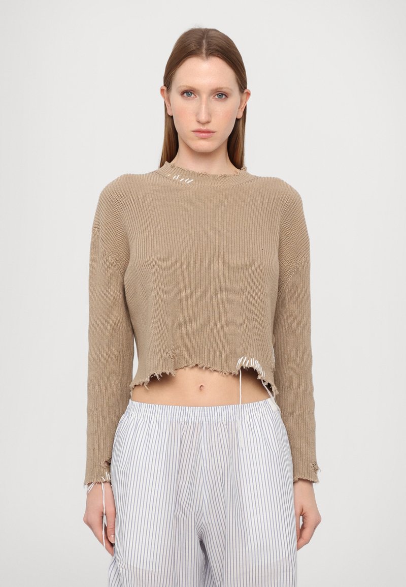MM6 Maison Margiela - CREW NECK - Strickpullover - beige, Vergrößern