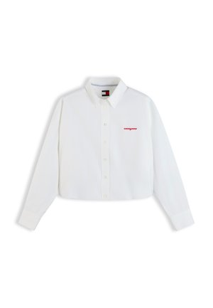 Tommy Jeans, GATHERED SCRIPT - Πουκαμίσα με κουμπιά - ecru