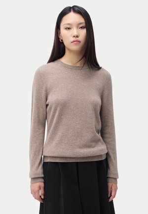 ESSENTIAL CREWNECK - Strickpullover - taupe