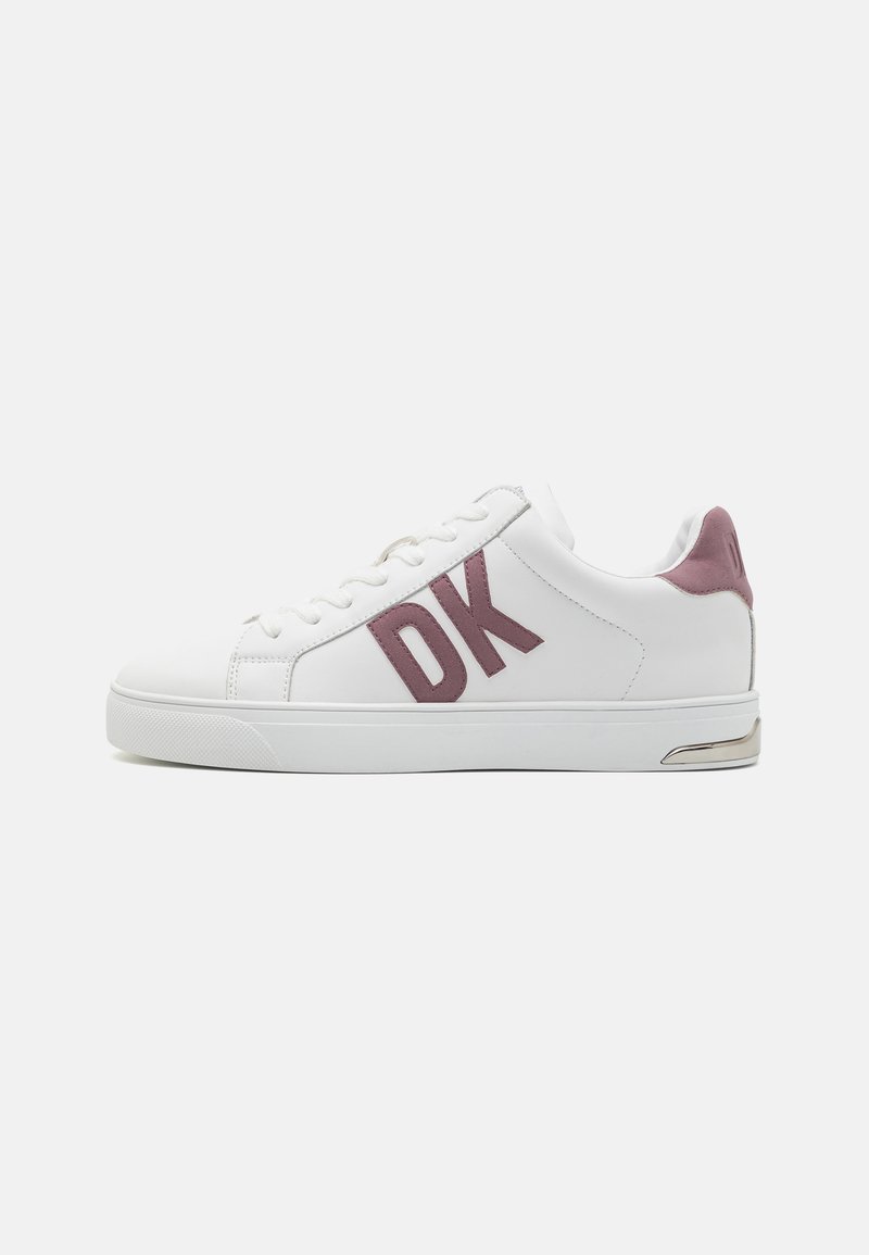 DKNY ABENI LACE UP  - Tenisice - bright white/mauve