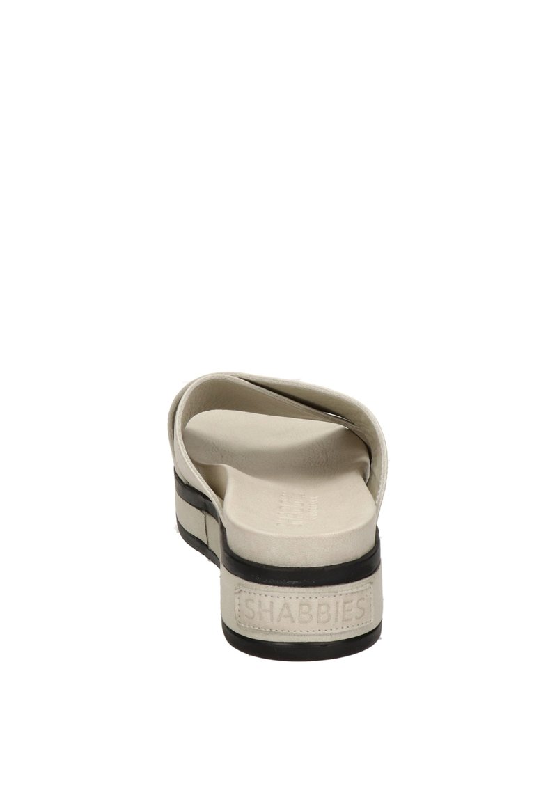 Damen Sneaker | Shabbies Amsterdam Pantolette flach ecru/offwhite - PI69288 Damen Sneaker | Shabbies Amsterdam Pantolette flach ecru/offwhite - PI69288