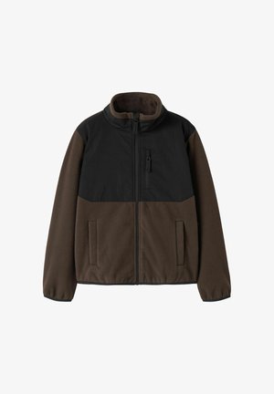 TWO SOON, JACKET ZIP FLEECE - Veste polaire - chocolate brown