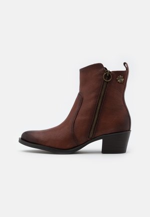 BOOTS - Cowboy/biker ankle boot - muscat antic