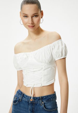 Koton OFF SHOULDER - Bluse - white