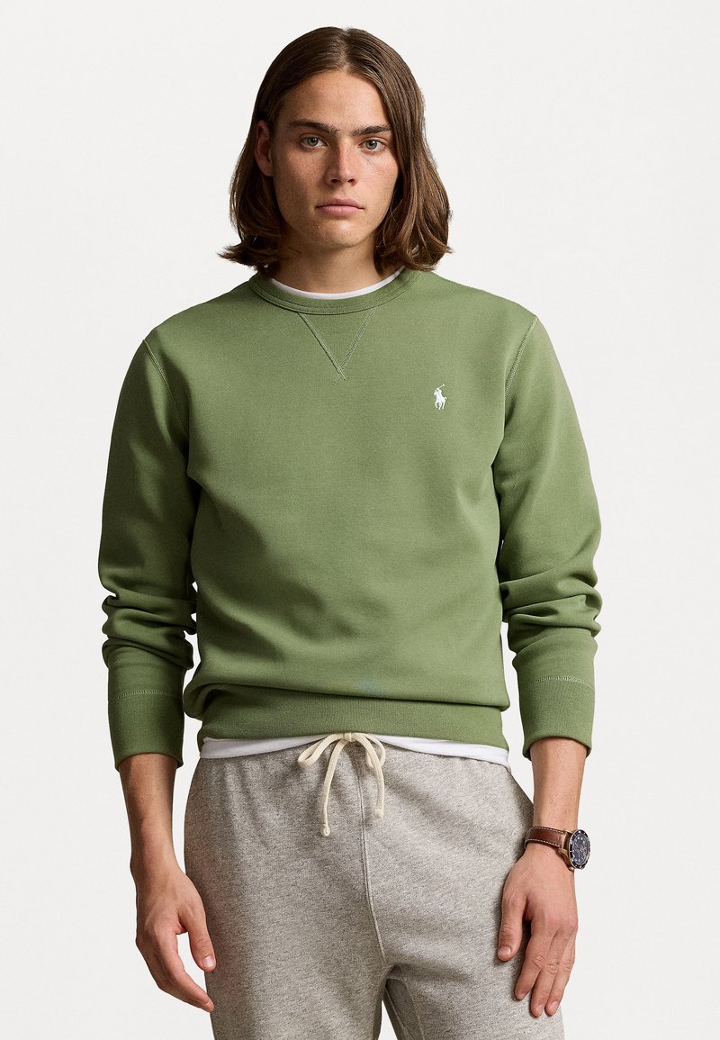 Polo Ralph Lauren MARLED DOUBLE-KNIT SWEATSHIRT - Sweatshirt - cargo green