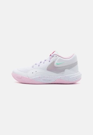 HYPERQUICK SE - Lentopallokengät - white/pink foam/violet mist/mint foam