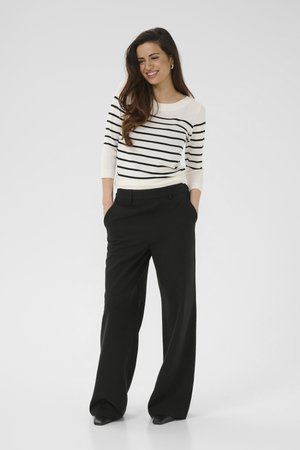 Kaffe, KAVALLEY PANTS - Nohavice - black deep