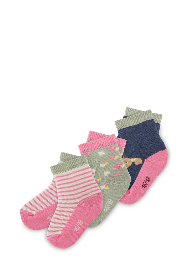 3ER PACK FUNNY DOG - Socken - grün rosa blau
