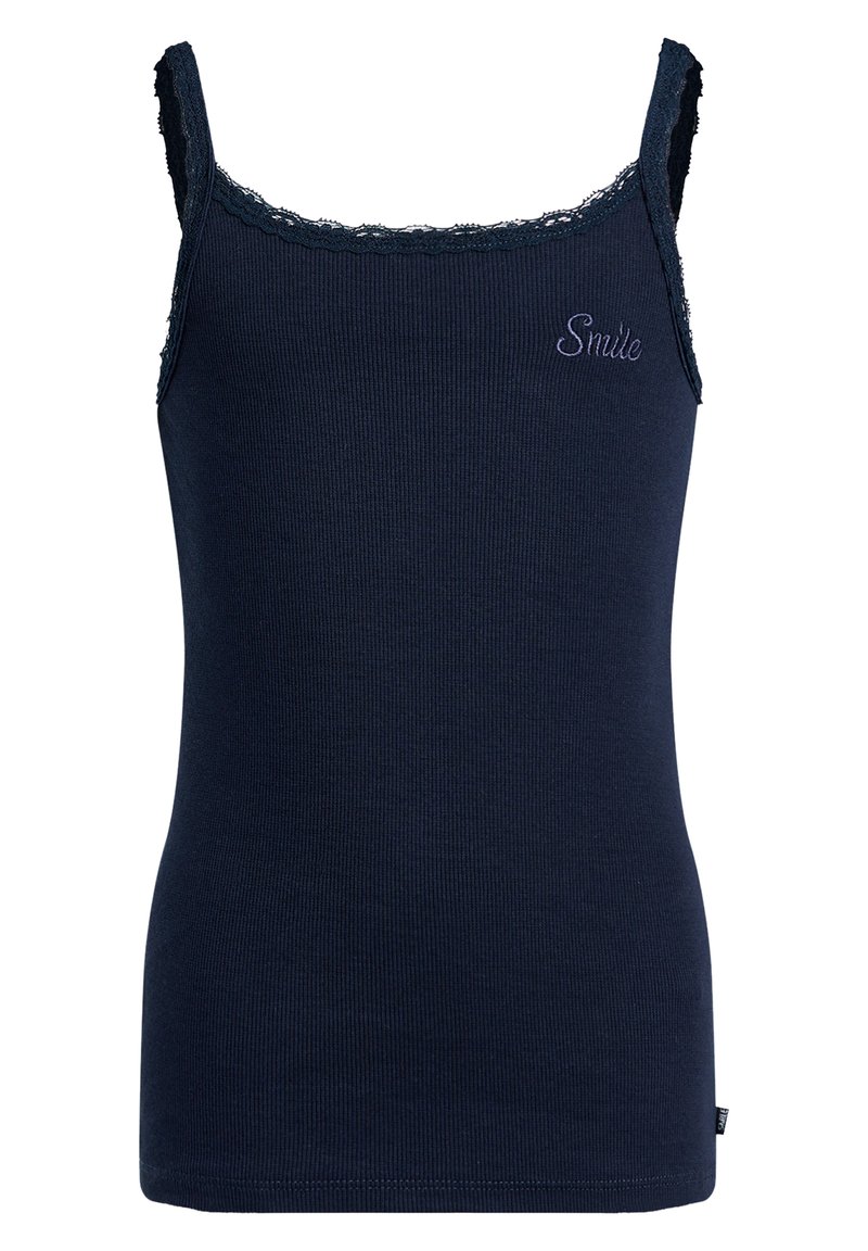 WE Fashion Top gemêleerd donkerblauw